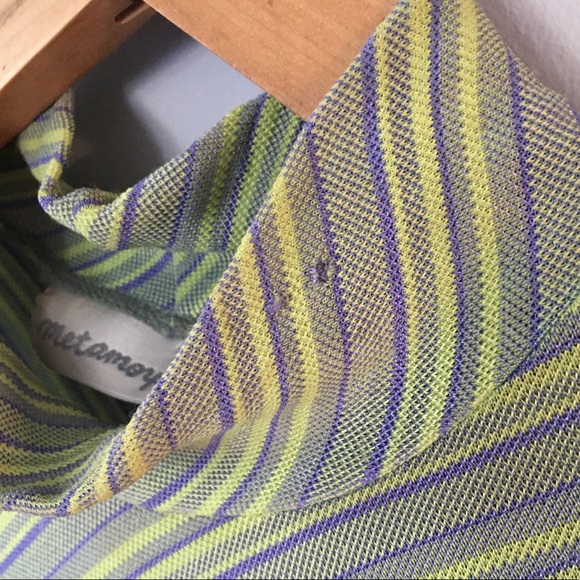 Striped Mock Neck Dress - Picture 3 of 6